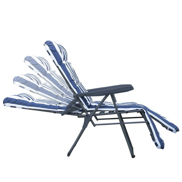 Кресло складное 154х66х105 см многопозиционное от магазина ЛесКонПром.ру