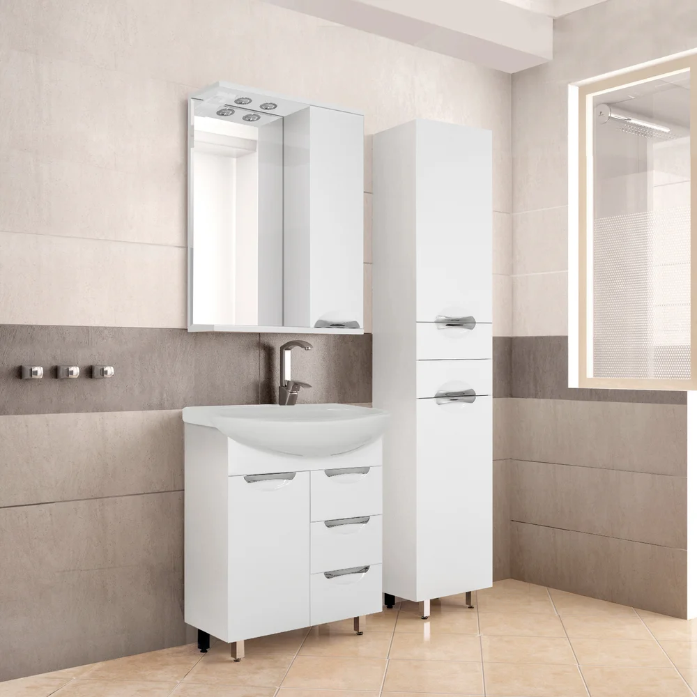 Зеркало Style Line Жасмин 65/С белый от магазина ЛесКонПром.ру