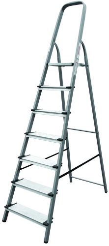 Стремянка стальная с широкой ступенью Новая Высота 7 ступеней (арт. 1137107) от магазина ЛесКонПром.ру