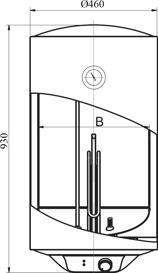Накопительный водонагреватель Electrolux DRYver EWH 100 электрический от магазина ЛесКонПром.ру
