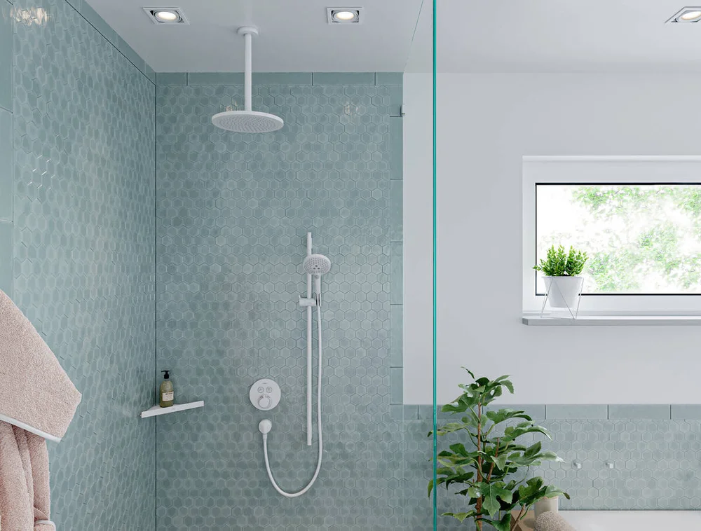 Полка Hansgrohe AddStoris 41741700 угловая, матовая белая от магазина ЛесКонПром.ру