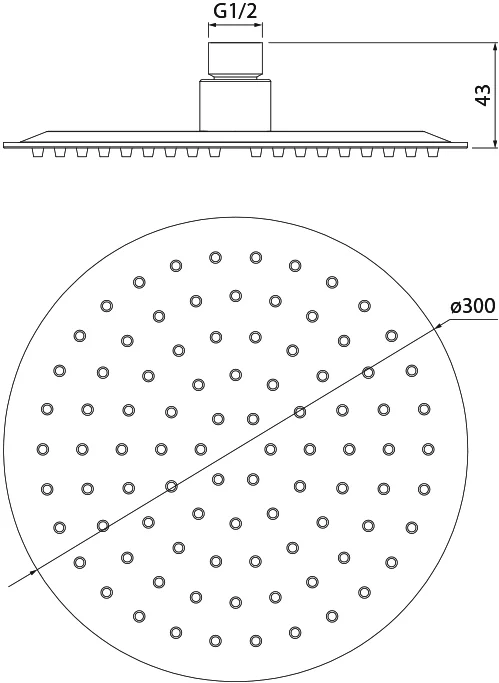 Верхний душ IDDIS 00430RSI64 от магазина ЛесКонПром.ру