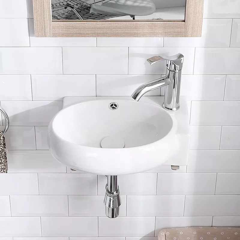 Раковина CeramaLux 43 9100L Белая от магазина ЛесКонПром.ру