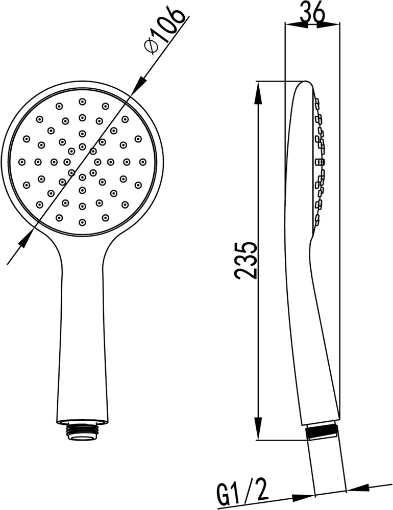 Душевая лейка Lemark LM8094C от магазина ЛесКонПром.ру