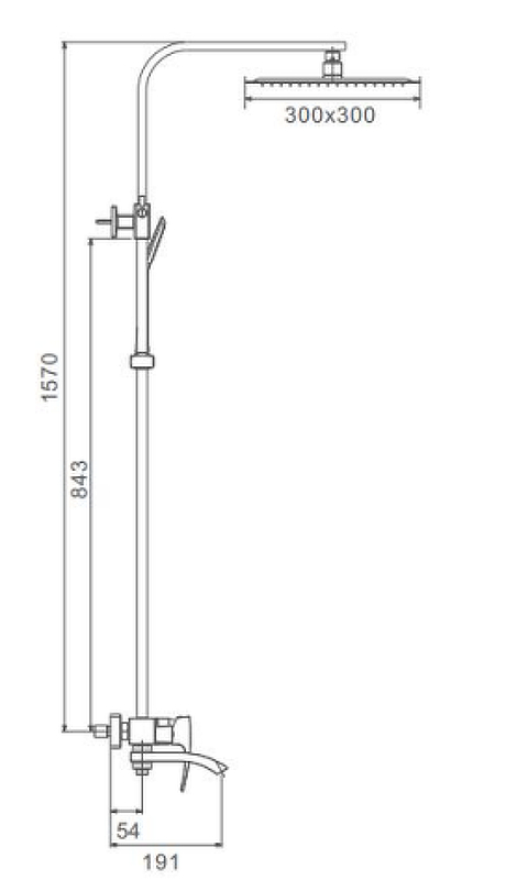 Душевая система Gappo G07 G2407 Хром от магазина ЛесКонПром.ру