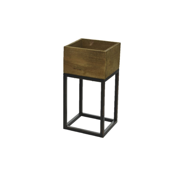 Кашпо напольное c подставкой 17х17х34 см от магазина ЛесКонПром.ру