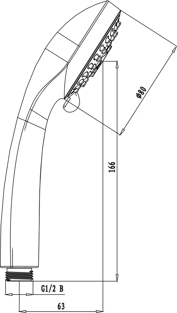 Душевая лейка Lemark LM0223C от магазина ЛесКонПром.ру