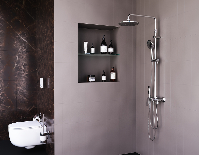 Душевая система Damixa Apollo DX220910000 Хром от магазина ЛесКонПром.ру