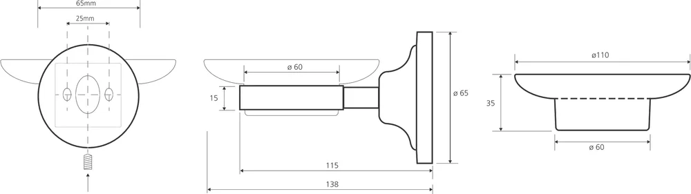 Мыльница Bemeta Retro 144108027 от магазина ЛесКонПром.ру