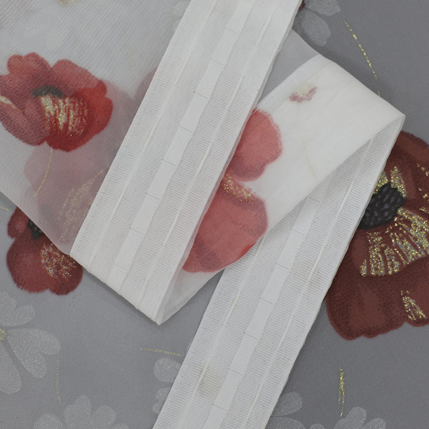 Штора-тюль Маки 300х270 см красный от магазина ЛесКонПром.ру