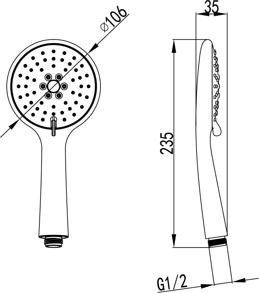 Душевая лейка Lemark LM8095C от магазина ЛесКонПром.ру