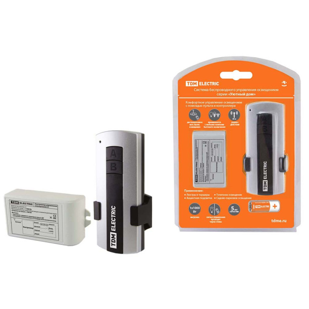 Выключатель с пультом ДУ TDM 1 канал от магазина ЛесКонПром.ру