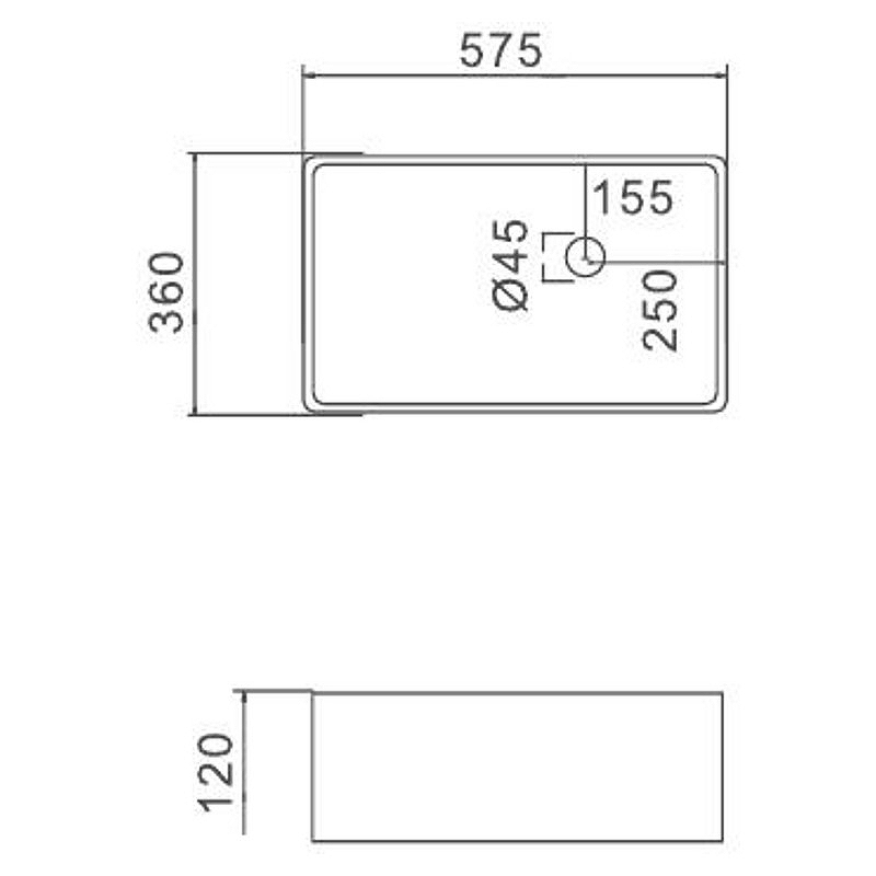 Раковина-чаша Gappo 58 GT406 Белая от магазина ЛесКонПром.ру