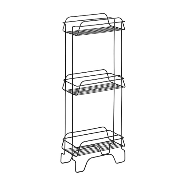 Этажерка для ванной ЧМЗ 3-ярусная сталь черная от магазина ЛесКонПром.ру