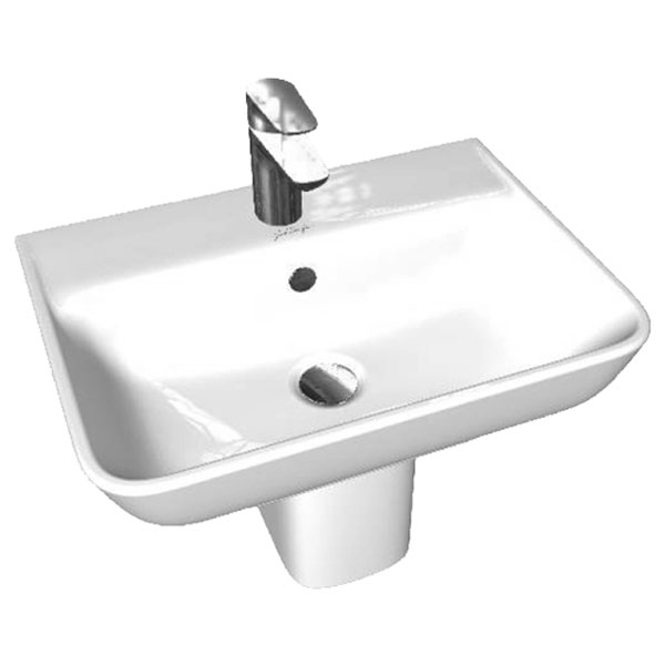 Раковина Jacob Delafon Struktura 55 EGE112-00 Белая от магазина ЛесКонПром.ру