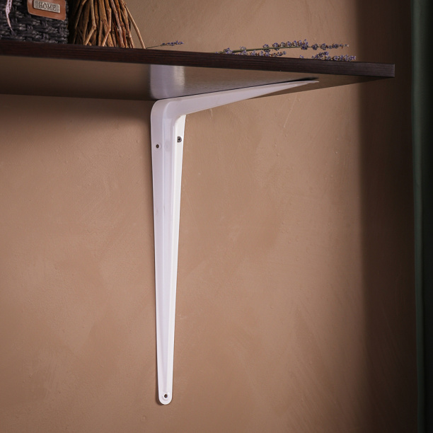 Кронштейн Практик 400х350 мм белый от магазина ЛесКонПром.ру