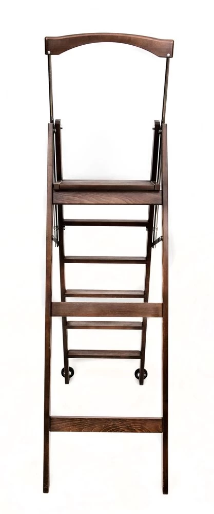 Стремянка деревянная Hoz-Block Серж 6 ступеней Венге (арт. СДР-6В) от магазина ЛесКонПром.ру