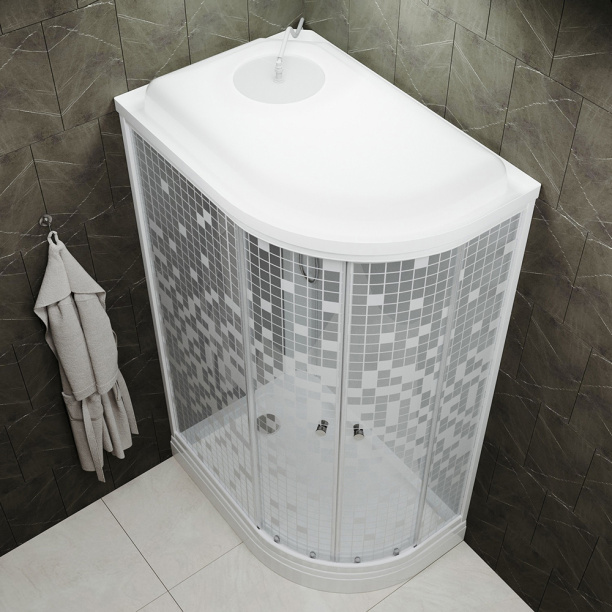 Кабина душевая Loranto 90х90х215 см низкий поддон от магазина ЛесКонПром.ру