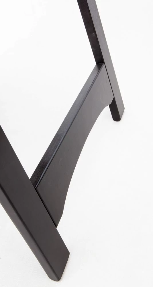 Стремянка деревянная с широкими ступенями Hoz-Block Микки 3 ступени Черная (арт. СДМ-3Ч) от магазина ЛесКонПром.ру