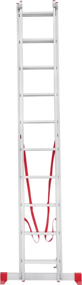 Лестница алюминиевая двухсекционная полупрофессиональная Новая Высота 2x6 арт. 2220206 от магазина ЛесКонПром.ру