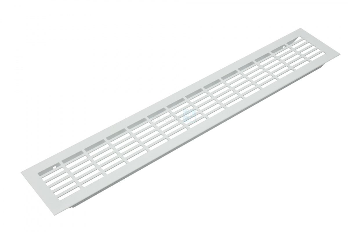 Решетка вентиляционная 480х80 мм, белый от магазина ЛесКонПром.ру