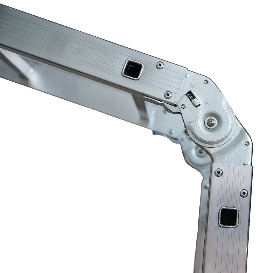 Алюминиевая четырехсекционная шарнирная лестница трансформер TL4022 АЛЮМЕТ от магазина ЛесКонПром.ру