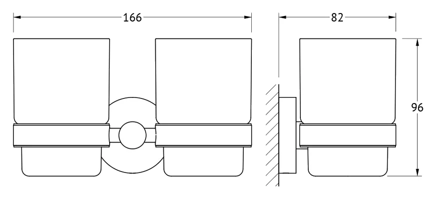 Стакан Artwelle Harmonie HAR 013 двойной от магазина ЛесКонПром.ру