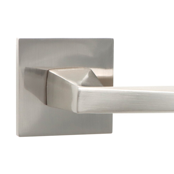 Ручки дверные NEODECO Feldspar EN никель от магазина ЛесКонПром.ру