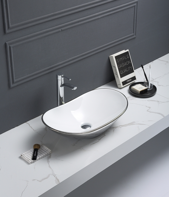 Раковина CeramaLux 61 7811ASW Серебряная от магазина ЛесКонПром.ру