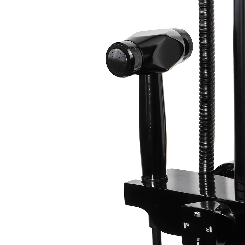 Душевая система Ekko E2404-8 Черная от магазина ЛесКонПром.ру