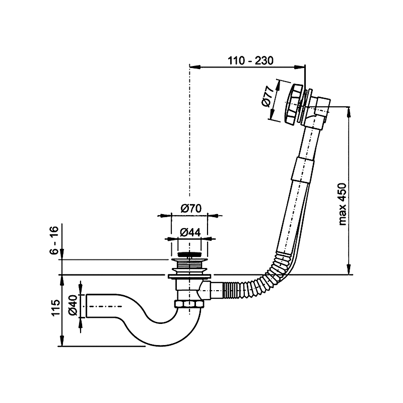 Слив-перелив Timo 8003/03 полуавтомат Черный от магазина ЛесКонПром.ру