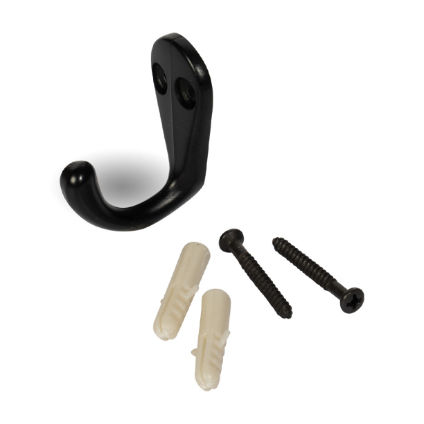 Крючок мебельный JET 588 черный от магазина ЛесКонПром.ру