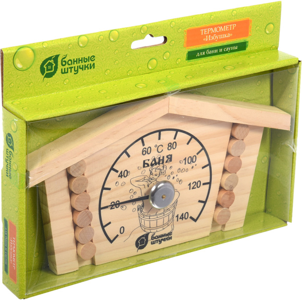 Термометр для бани Избушка от магазина ЛесКонПром.ру