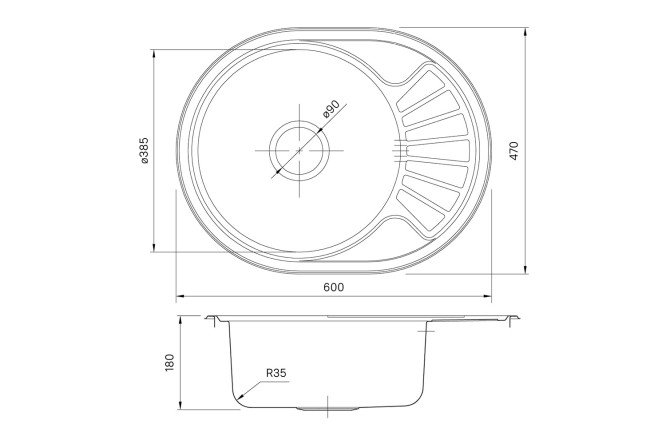 Мойка врезная IDDIS Suno 80550573 от магазина ЛесКонПром.ру