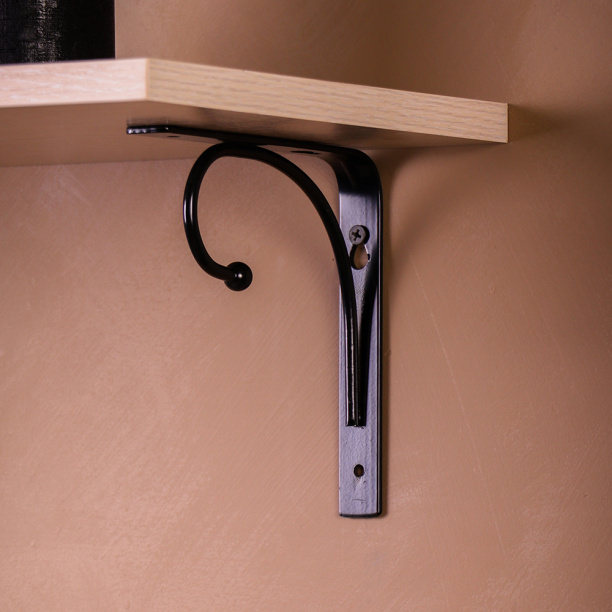 Кронштейн Лебедь 150х150 мм черный от магазина ЛесКонПром.ру