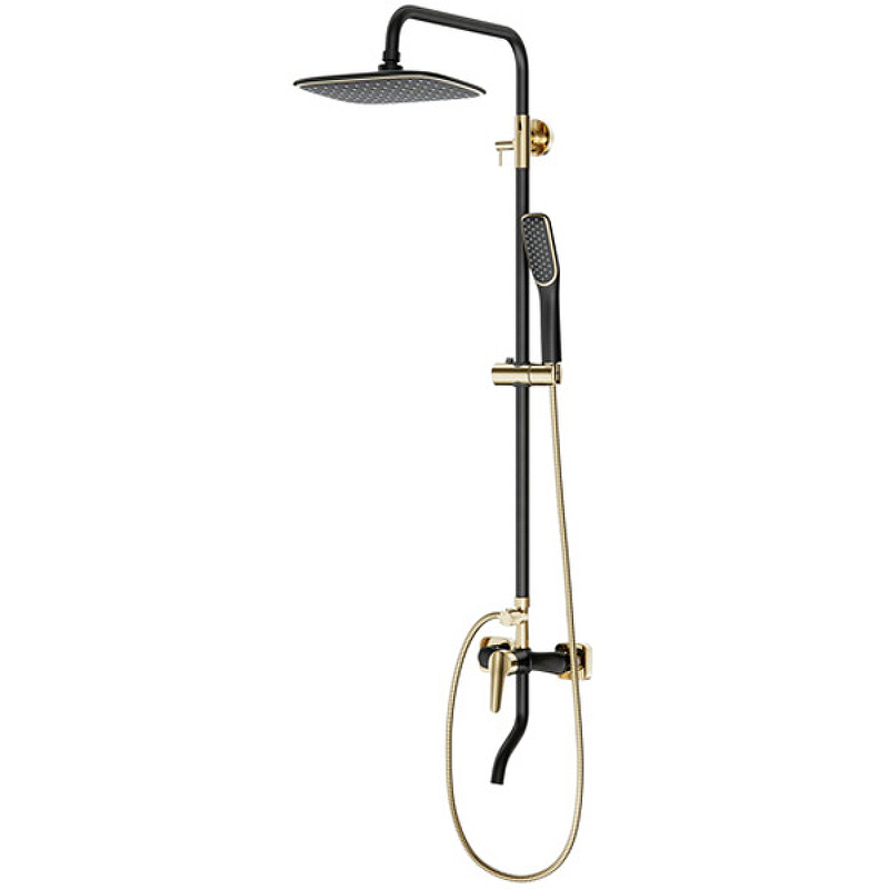 Душевая система Laguraty 7000AX Черный Золото от магазина ЛесКонПром.ру