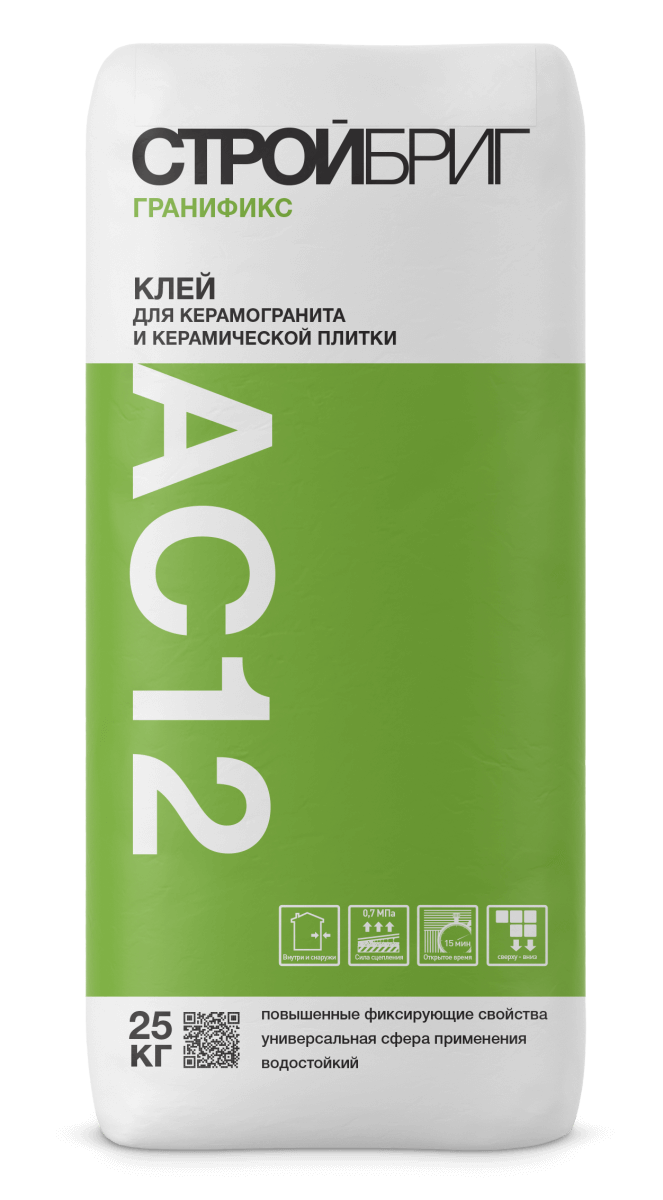 Клей плиточный Стройбриг Гранификс АС12 25 кг от магазина ЛесКонПром.ру