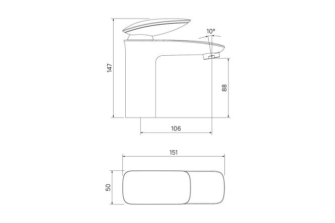 Смеситель для умывальника IDDIS Stone 80534135 от магазина ЛесКонПром.ру