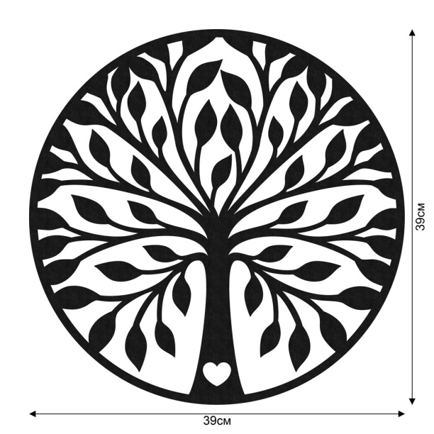 Декопанно 39х39 см Дерево от магазина ЛесКонПром.ру