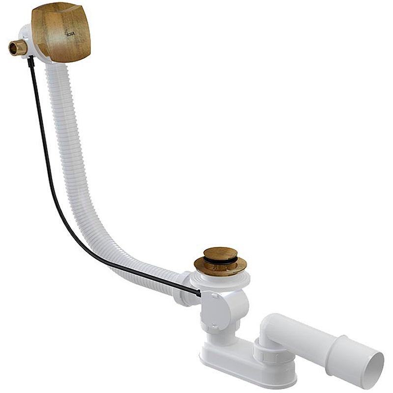 Слив-перелив Alcaplast A564ANTIC полуавтомат Бронза антик от магазина ЛесКонПром.ру