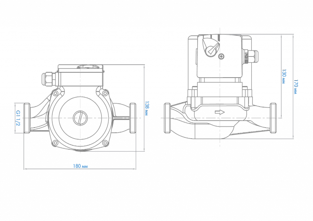 Насос Джилекс «ЦИРКУЛЬ» 25/80 PREMIUM в Москве от магазина ЛесКонПром.ру