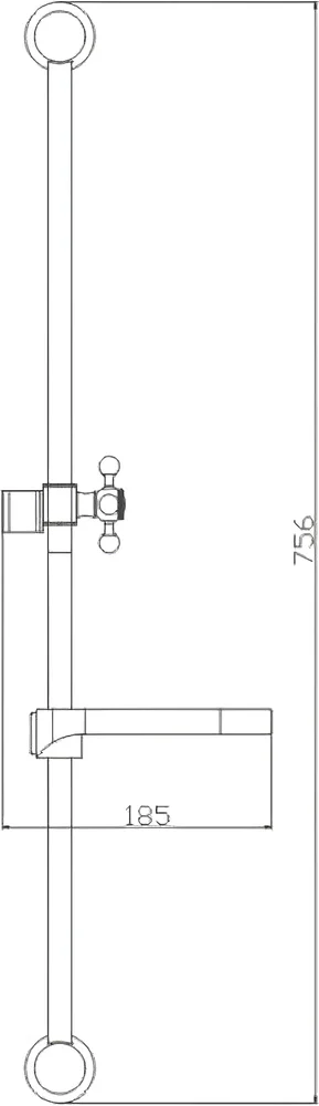 Душевая штанга Haiba HB8010 от магазина ЛесКонПром.ру