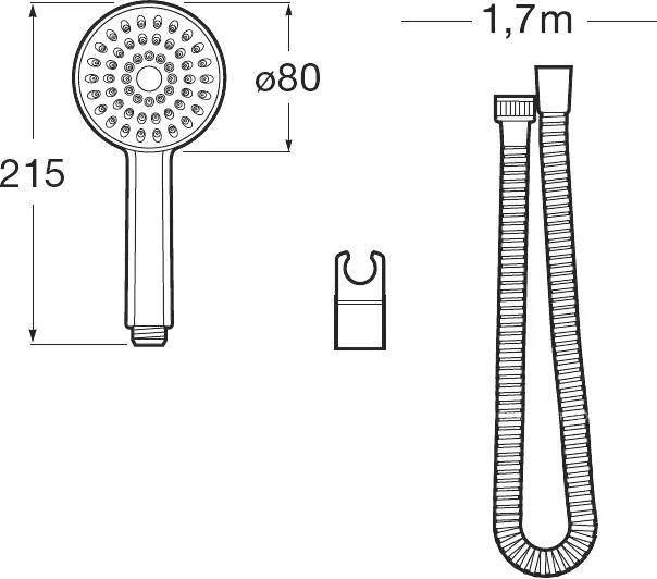 Душевой гарнитур Roca Natura 5B9302C00 от магазина ЛесКонПром.ру