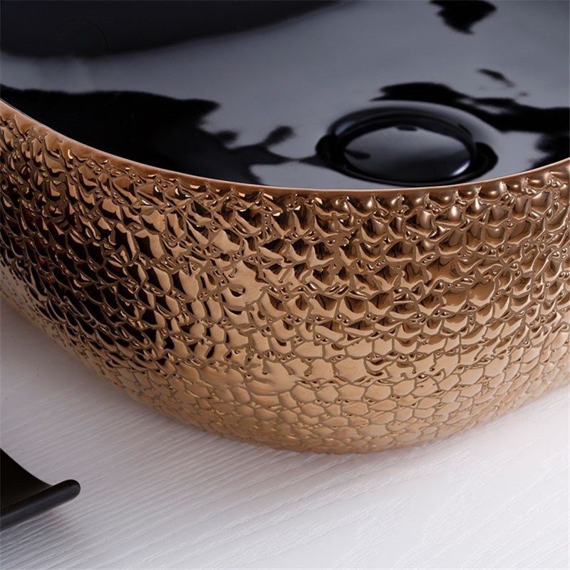 Раковина-чаша Mira 51 MR-5141BG Черная Золото от магазина ЛесКонПром.ру