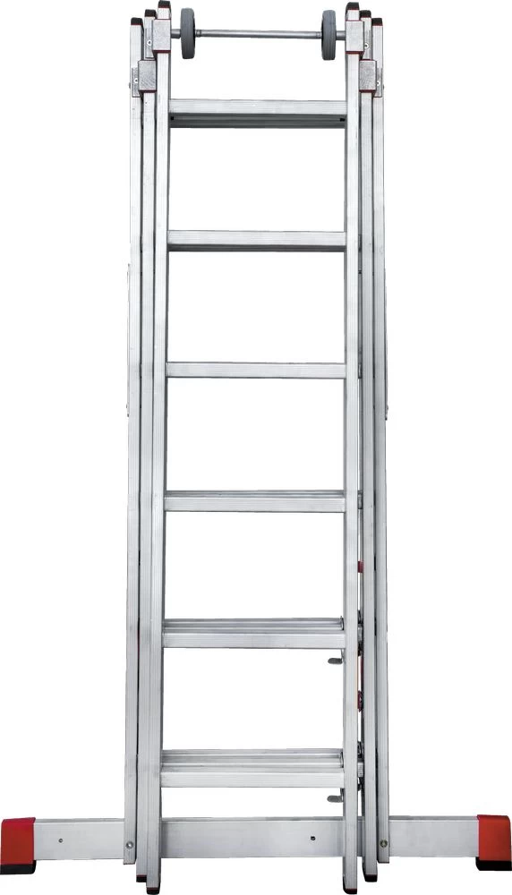 Лестница алюминиевая трехсекционная индустриальнаяНовая Высота 3x6 арт. 5230306 от магазина ЛесКонПром.ру