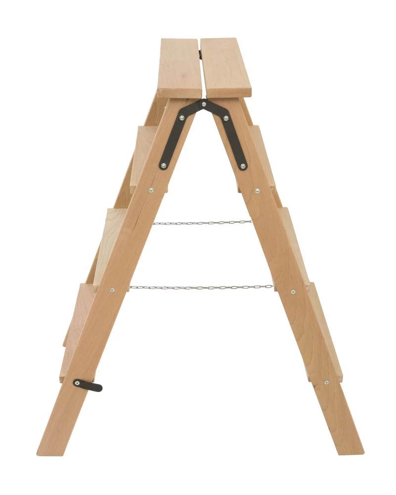 Стремянка двухсторонняя деревянная со ступенями Hoz-Block Штукатур 2x4 ступени (арт. СДДШ-4) от магазина ЛесКонПром.ру
