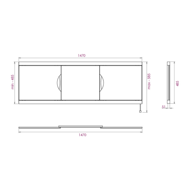 Панель для ванны Onika Лагуна 147 см белая от магазина ЛесКонПром.ру