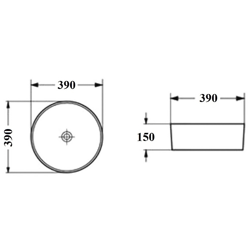 Раковина-чаша Bond 39 S53-398 Черная матовая от магазина ЛесКонПром.ру