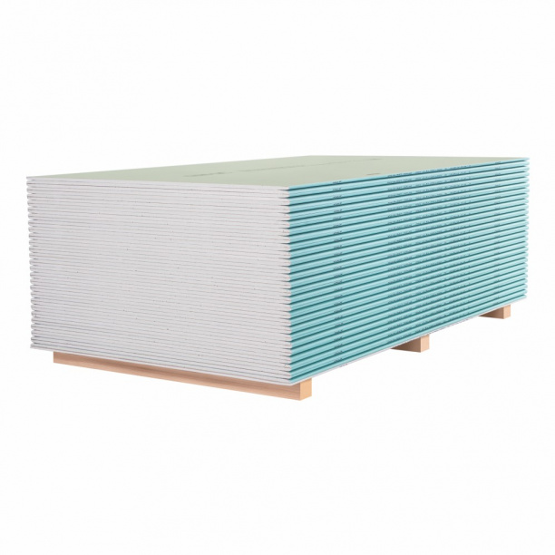 Гипсокартон влагостойкий КНАУФ 1200х2000х12,5 мм от магазина ЛесКонПром.ру