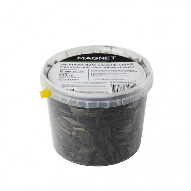 Фибра базальтовая MAGNET 12 мм 500 г от магазина ЛесКонПром.ру